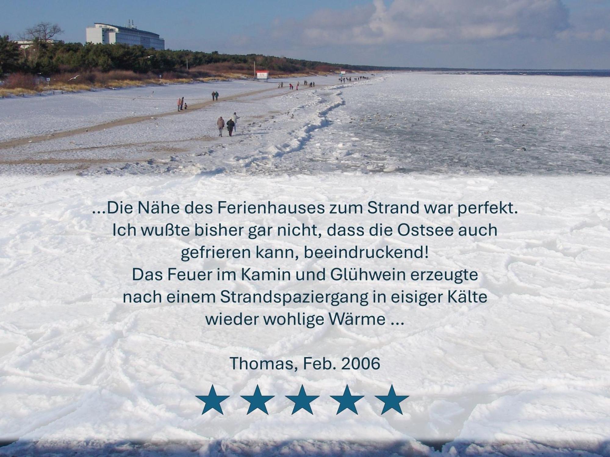 Paradies-Ambiente - Strandnah, Sauna, Kamin, Hundefreundlich 奥斯特西巴德钦诺维茨 外观 照片
